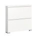 Schuhschrank >Shoelove< in Weiß - 95x88x18cm (BxHxT)