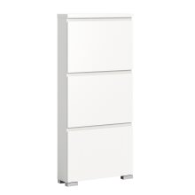 Schuhschrank >Shoelove< in Weiß - 60x130x18cm...