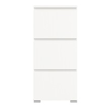 Schuhschrank >Shoelove< in Weiß - 60x130x18cm (BxHxT)