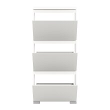 Schuhschrank >Shoelove< in Weiß - 60x130x18cm (BxHxT)