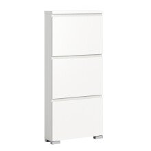 Schuhschrank >Shoelove< in Weiß - 60x130x18cm...