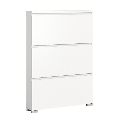 Schuhschrank >Shoelove< in Weiß - 95x130x18cm (BxHxT)