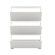 Schuhschrank >Shoelove< in Weiß - 95x130x18cm (BxHxT)
