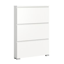 Schuhschrank >Shoelove< in Weiß - 95x130x18cm...