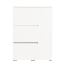 Schuhschrank >Shoelove< in Weiß - 95x130x18cm (BxHxT)