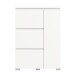 Schuhschrank >Shoelove< in Weiß - 95x130x18cm (BxHxT)