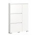 Schuhschrank >Shoelove< in Weiß - 95x130x18cm (BxHxT)