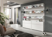 Schuhschrank >Shoelove< in Weiß - 95x67x27cm (BxHxT)