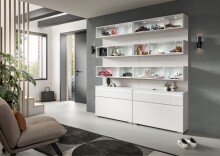 Schuhschrank >Shoelove< in Weiß - 95x67x27cm (BxHxT)