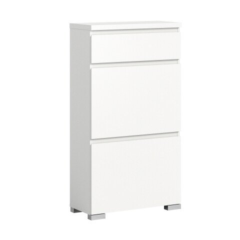 Schuhschrank >Shoelove< in Weiß - 60x109x27cm (BxHxT)
