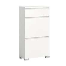 Schuhschrank >Shoelove< in Weiß - 60x109x27cm...
