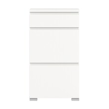 Schuhschrank >Shoelove< in Weiß - 60x109x27cm (BxHxT)