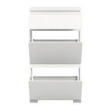 Schuhschrank >Shoelove< in Weiß - 60x109x27cm (BxHxT)