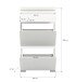 Schuhschrank >Shoelove< in Weiß - 60x109x27cm (BxHxT)