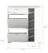 Schuhschrank >Shoelove< in Weiß - 95x109x27cm (BxHxT)