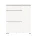 Schuhschrank >Shoelove< in Weiß - 95x109x27cm (BxHxT)