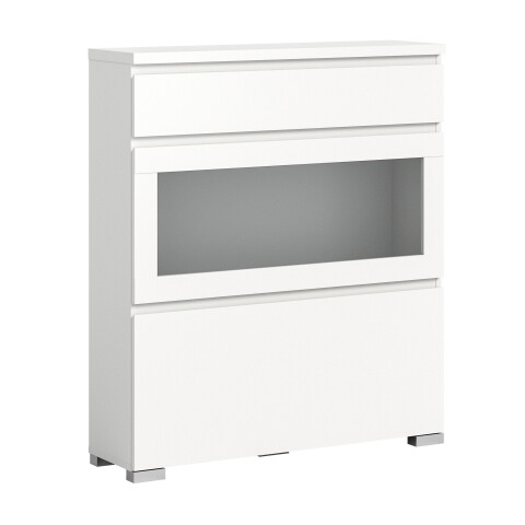 Schuhschrank >Shoelove< in Weiß - 95x109x27cm (BxHxT)
