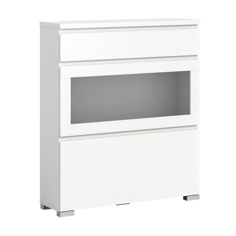 Schuhschrank >Shoelove< in Weiß - 95x109x27cm (BxHxT)
