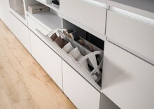 Schuhschrank >Shoelove< in Weiß - 95x109x27cm (BxHxT)