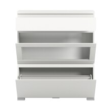 Schuhschrank >Shoelove< in Weiß - 95x109x27cm (BxHxT)