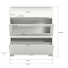 Schuhschrank >Shoelove< in Weiß - 95x109x27cm (BxHxT)