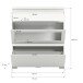 Schuhschrank >Shoelove< in Weiß - 95x109x27cm (BxHxT)