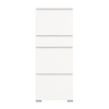Schuhschrank >Shoelove< in Weiß - 60x151x27cm (BxHxT)