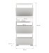 Schuhschrank >Shoelove< in Weiß - 60x151x27cm (BxHxT)