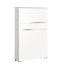 Schuhschrank >Shoelove< in Weiß - 95x151x27cm...