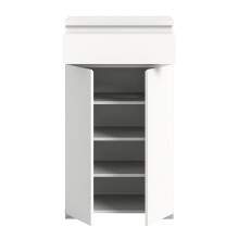 Schuhschrank >Shoelove< in Weiß - 60x109x40cm (BxHxT)