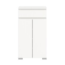 Schuhschrank >Shoelove< in Weiß - 60x109x40cm (BxHxT)