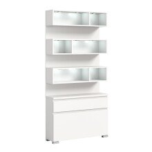 Schuhschrank >Shoelove< in Weiß - 95x192x27cm...