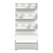 Schuhschrank >Shoelove< in Weiß - 95x192x27cm (BxHxT)