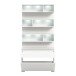 Schuhschrank >Shoelove< in Weiß - 95x192x27cm (BxHxT)