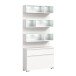 Schuhschrank >Shoelove< in Weiß - 95x192x27cm (BxHxT)