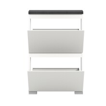 Schuhschrank >Shoelove< in Weiß - 60x88x18cm (BxHxT)