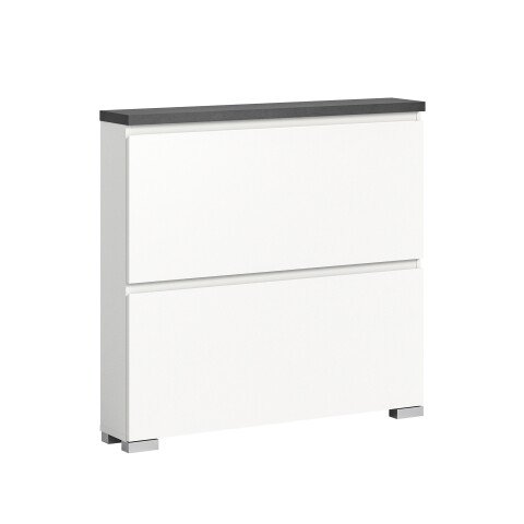 Schuhschrank >Shoelove< in Weiß - 95x88x18cm (BxHxT)
