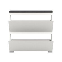 Schuhschrank >Shoelove< in Weiß - 95x88x18cm (BxHxT)