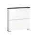 Schuhschrank >Shoelove< in Weiß - 95x88x18cm (BxHxT)