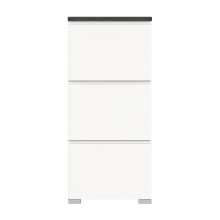 Schuhschrank >Shoelove< in Weiß - 60x130x18cm (BxHxT)