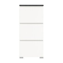 Schuhschrank >Shoelove< in Weiß - 60x130x18cm (BxHxT)