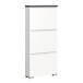 Schuhschrank >Shoelove< in Weiß - 60x130x18cm (BxHxT)