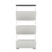 Schuhschrank >Shoelove< in Weiß - 60x130x18cm (BxHxT)