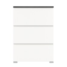 Schuhschrank >Shoelove< in Weiß - 95x130x18cm (BxHxT)