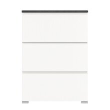 Schuhschrank >Shoelove< in Weiß - 95x130x18cm (BxHxT)