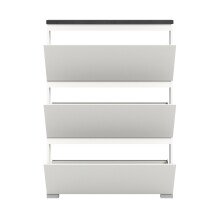 Schuhschrank >Shoelove< in Weiß - 95x130x18cm (BxHxT)