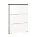 Schuhschrank >Shoelove< in Weiß - 95x130x18cm (BxHxT)