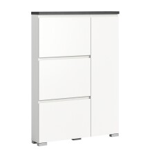 Schuhschrank >Shoelove< in Weiß - 95x130x18cm...