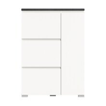 Schuhschrank >Shoelove< in Weiß - 95x130x18cm (BxHxT)