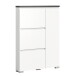 Schuhschrank >Shoelove< in Weiß - 95x130x18cm (BxHxT)